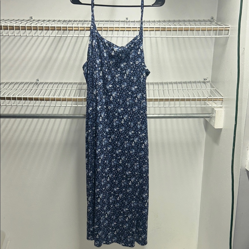 Mi Blue Floral Maxi Dress